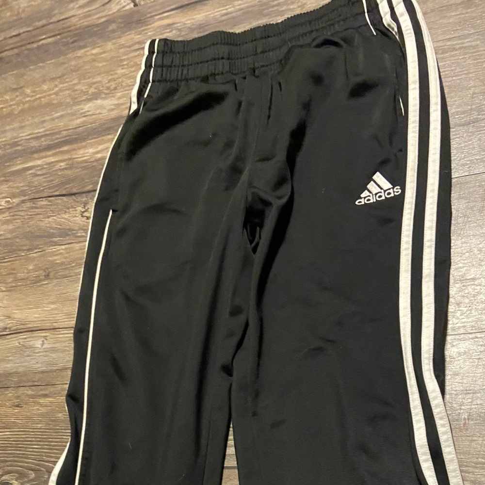 black adidas sweatpants, super comfy